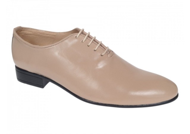 Oferta marimea 40 Pantofi barbati office eleganti din piele naturala bej LMOD1BEJ